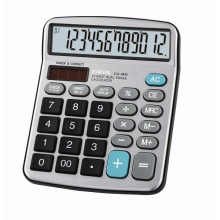 12 Digits 99 Steps AAA Size Battery Calculator Check and Correct Calculator Solar & Battery Power Desktop Electronic Calculator